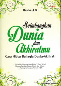 Seimbangkan dunia dan akhiratmu